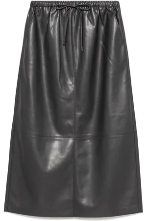 B+AB Faux-leather skirt