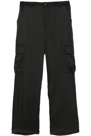 DKNY High-rise satin trousers