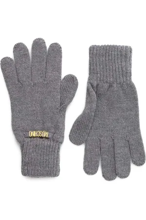 Moschino Logo-lettering gloves
