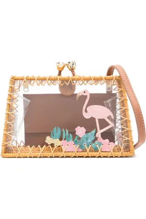 SERPUI Cora Flamingo clutch bag