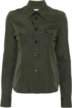 Saint Laurent Military button-up cotton shirt