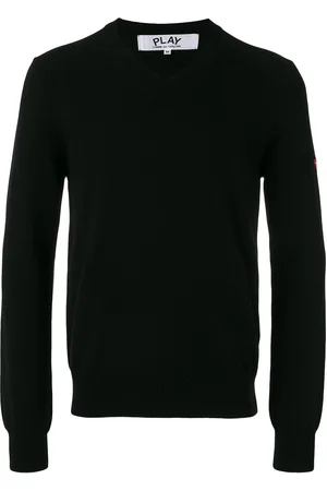 Comme des Garçons Heart-patch sweater