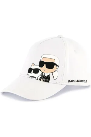 Karl Lagerfeld Logo-print cotton cap