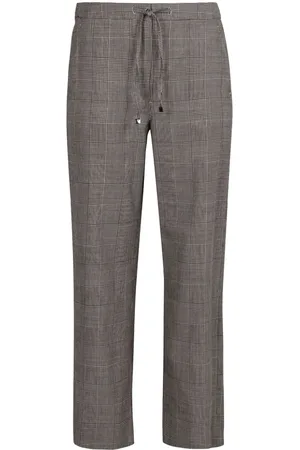 Max Mara Prince of Wales check trousers