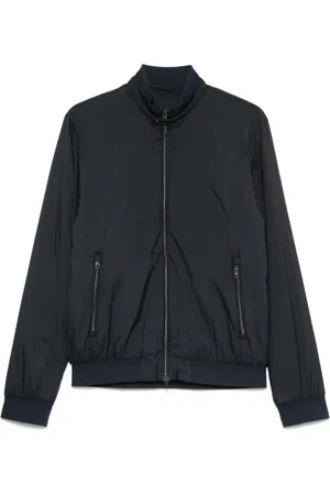 HERNO Logo-plaque bomber jacket