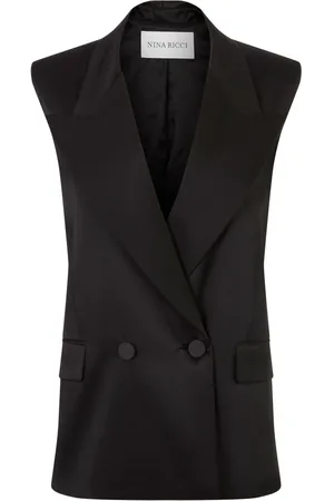 Nina Ricci Double-breasted satin blazer