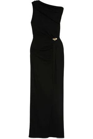 Elisabetta Franchi Jersey asymmetric maxi dress