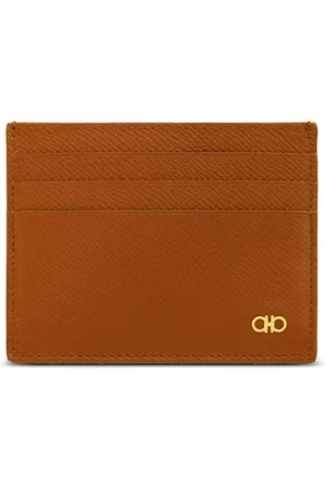 Salvatore Ferragamo Gancini leather card holder