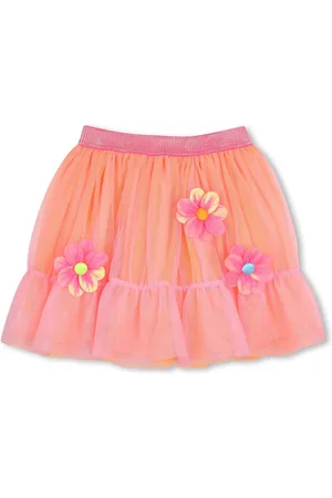 Billieblush Flower-appliqué tutu skirt