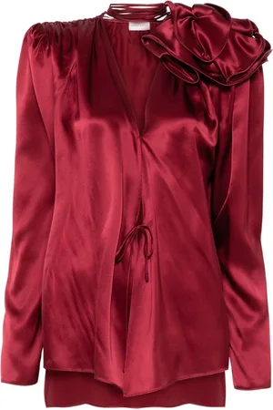 MAGDA BUTRYM Silk flower blouse