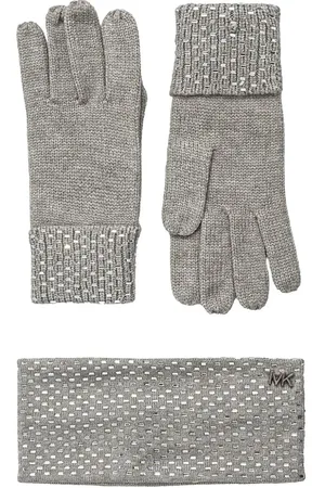 Michael Kors Studded headband and gloves set