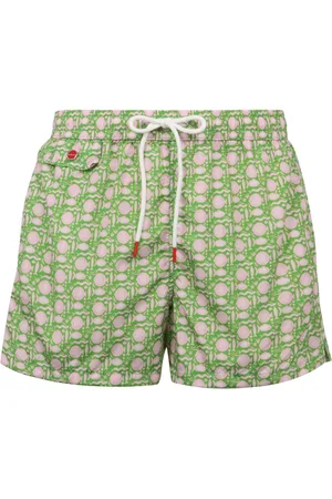 Kiton Graphic-print swim shorts