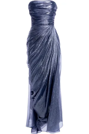 MARIA LUCIA HOHAN Strapeless metallic gown