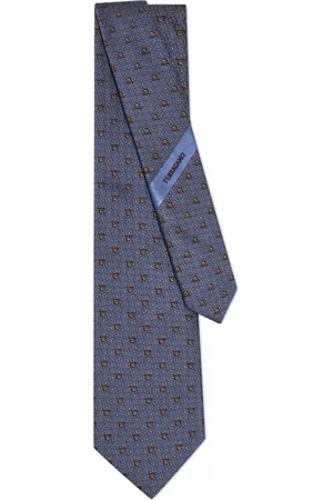 Salvatore Ferragamo Gancini jacquard tie