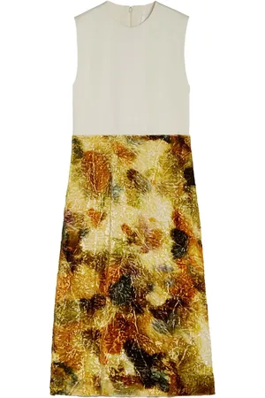 Jil Sander Jacquard midi dress