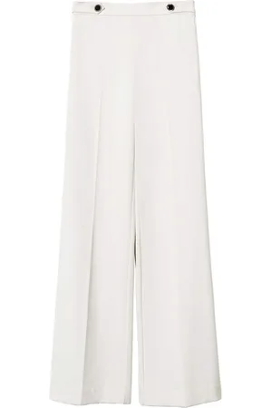 Twin-Set Button-detail wide-leg trousers