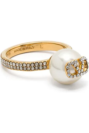 VALENTINO GARAVANI VLogo Signature faux-pearl ring
