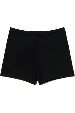 Twin-Set Fitted fine-knit shorts