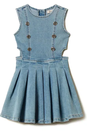 Twin-Set Logo-engraved buttons dress