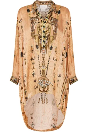 Camilla Draped button-up top