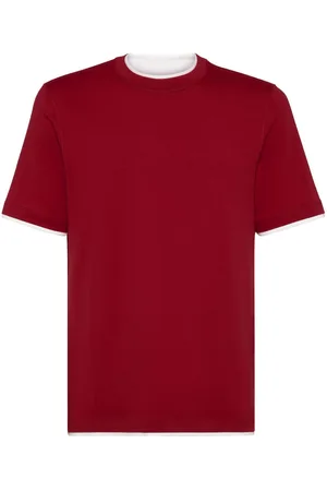 Brunello Cucinelli Faux-layered T-shirt