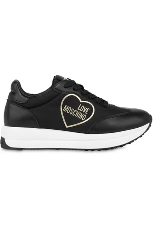 Moschino Logo-patch lace-up sneakers