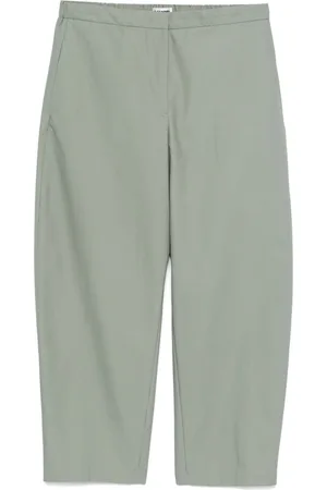 Jil Sander Logo-embroidered trousers
