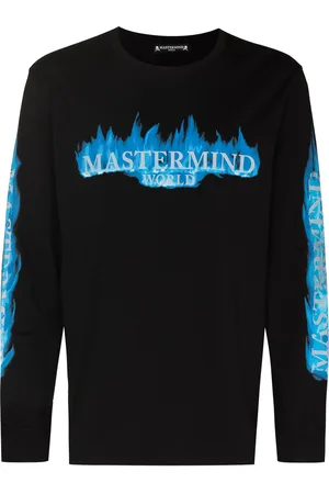 MASTERMIND Flame logo-print long-sleeve T-shirt