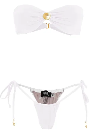 AMIR SLAMA Draped-detail bikini set