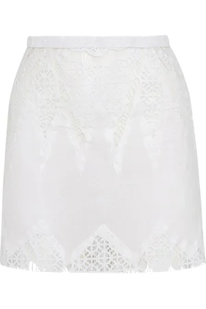 AMIR SLAMA Lace-detail mini skirt