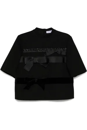 DICE KAYEK Bow-detail t-shirt