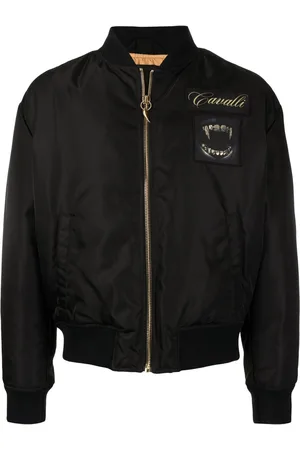 Roberto Cavalli Appliqué bomber jacket