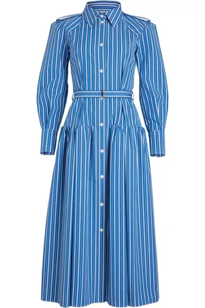 Patou Striped maxi shirt dress