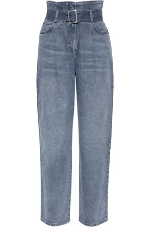 IRO Belted high-waisted jeans