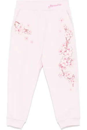 MONNALISA Floral-print track pants