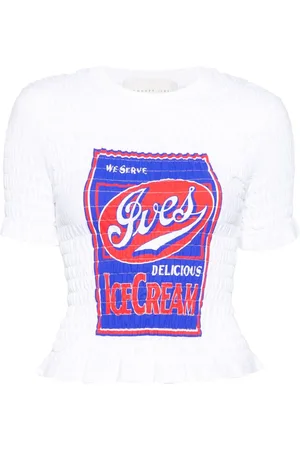 Conner Ives The Shirred ‘Ives Ice cream’ T-shirt