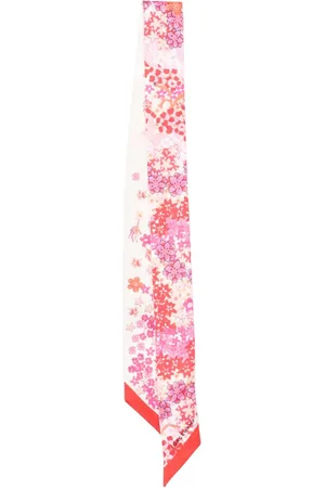 Longchamp Collier De Fleurs head scarf
