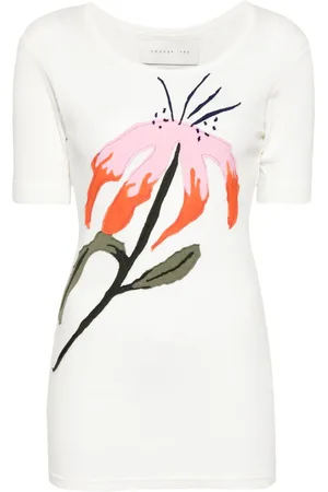 Conner Ives Floral-patch T-shirt