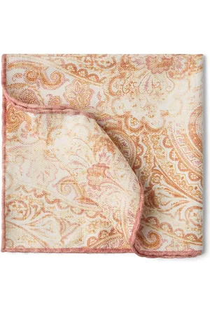 Brunello Cucinelli Double-face silk pocket square