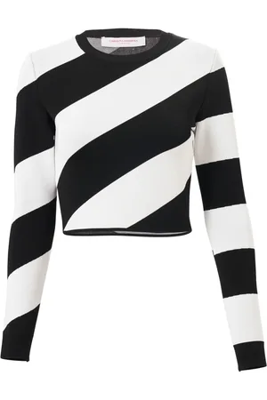 Carolina Herrera Striped cropped jumper