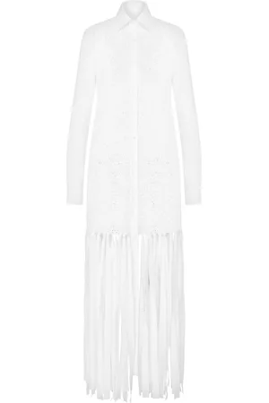 Moschino Fringed maxi dress