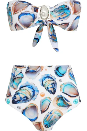 Brigitte Shell-print bikini set