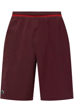Lacoste Embroidered running track shorts
