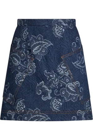 Etro Denim mini skirt
