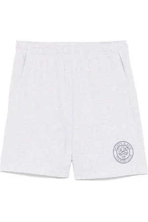 Sporty & Rich Connecticut crest-print track shorts