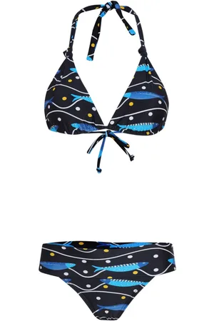Brigitte Sardines-print bikini