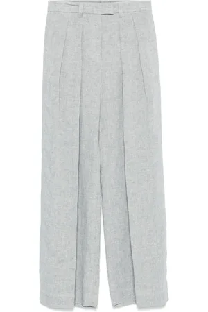 Brunello Cucinelli Metallic-threading trousers