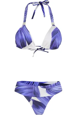 Brigitte Leaf-print bikini