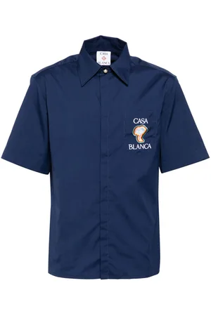 Casablanca Embroidered logo shirt