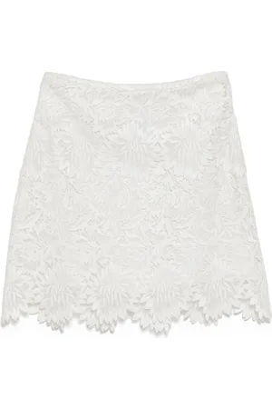 ERMANNO SCERVINO Floral lace mini skirt